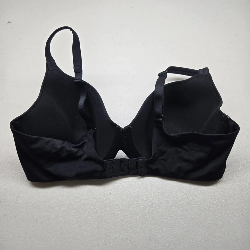 Ambrielle Women Bra 38D Black Everyday Full‎ Coverage T Shirt Underwired